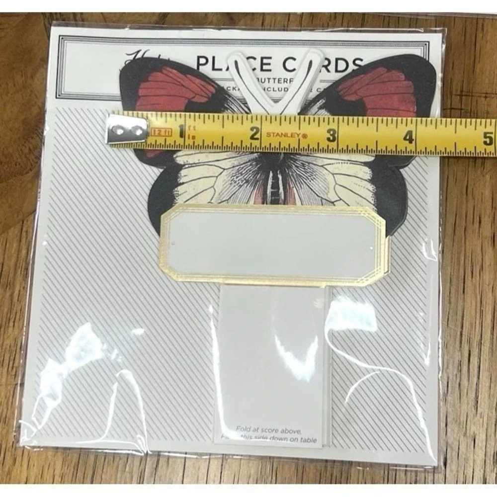 Hester and Cook 13 Packs Name Place Cards Die Cut Butterfly HC062 156 Total
